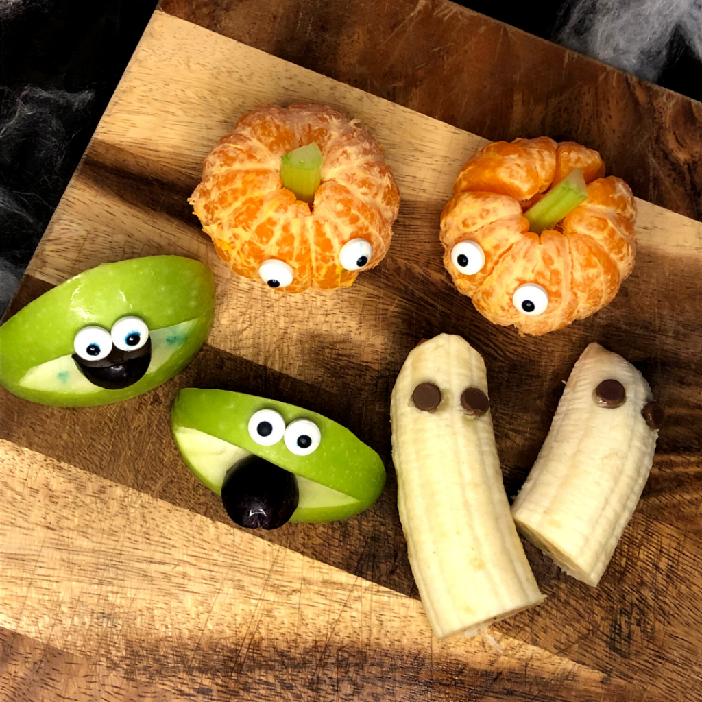 spooky halloween fruit snacks