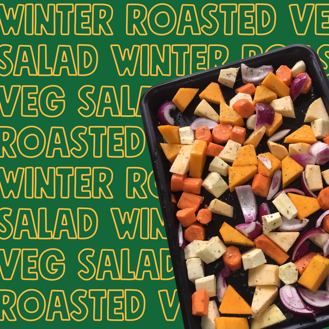 winter roasted veg salad recipe
