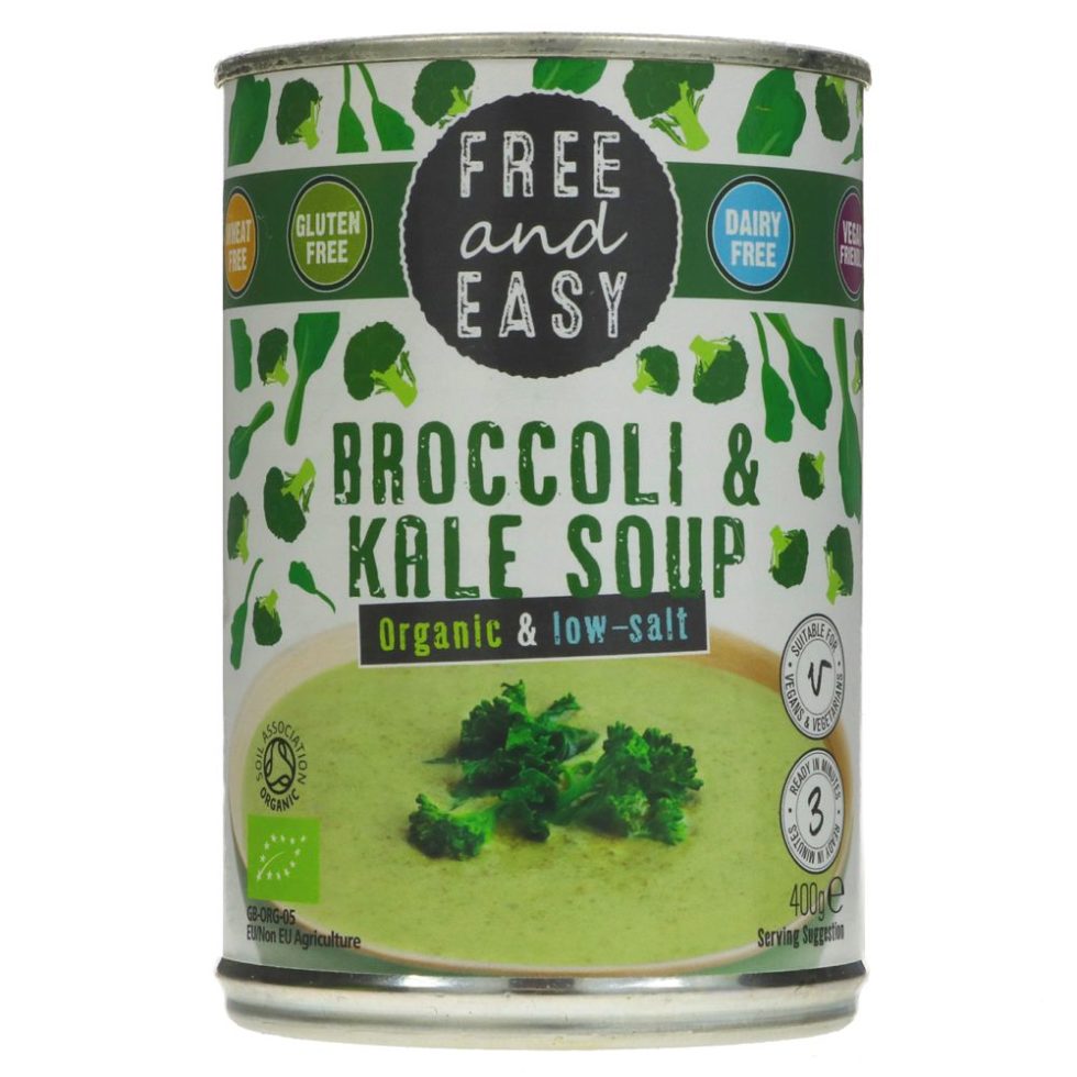 Free and Easy Organic Broccoli and Kale Soup The Veg Box Company