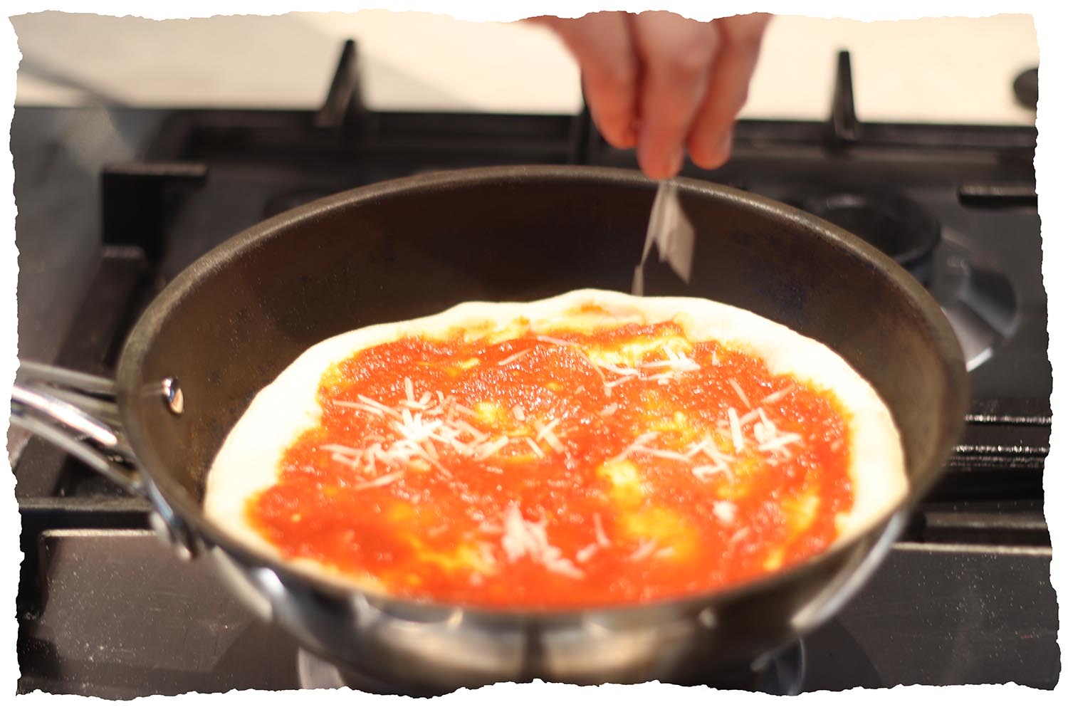Add parmesan to your pizza