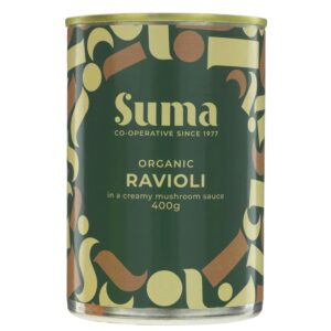 suma ravioli in mushroom sauce