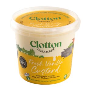 Clotton Creamery Cheshire Vanilla Custard 500ml - Fresh Madagascan Vanilla Custard