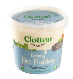 Clotton Creamery Cheshire Rice Pudding 500g - Creamy Traditional Dessert